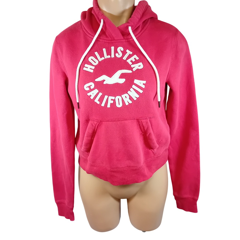 Post Y2K Hollister Hoodie Sweatshirt Embroidered Logo‎ Streetwear Casual XS